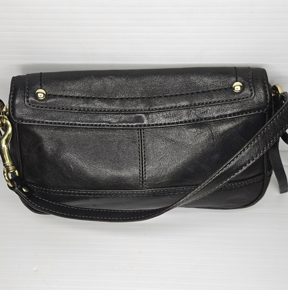 RARE Coach Hampton Vintage Y2K Turnlock Wristlet Clutch – Deep Chocolate Brown - Picture 7 of 15